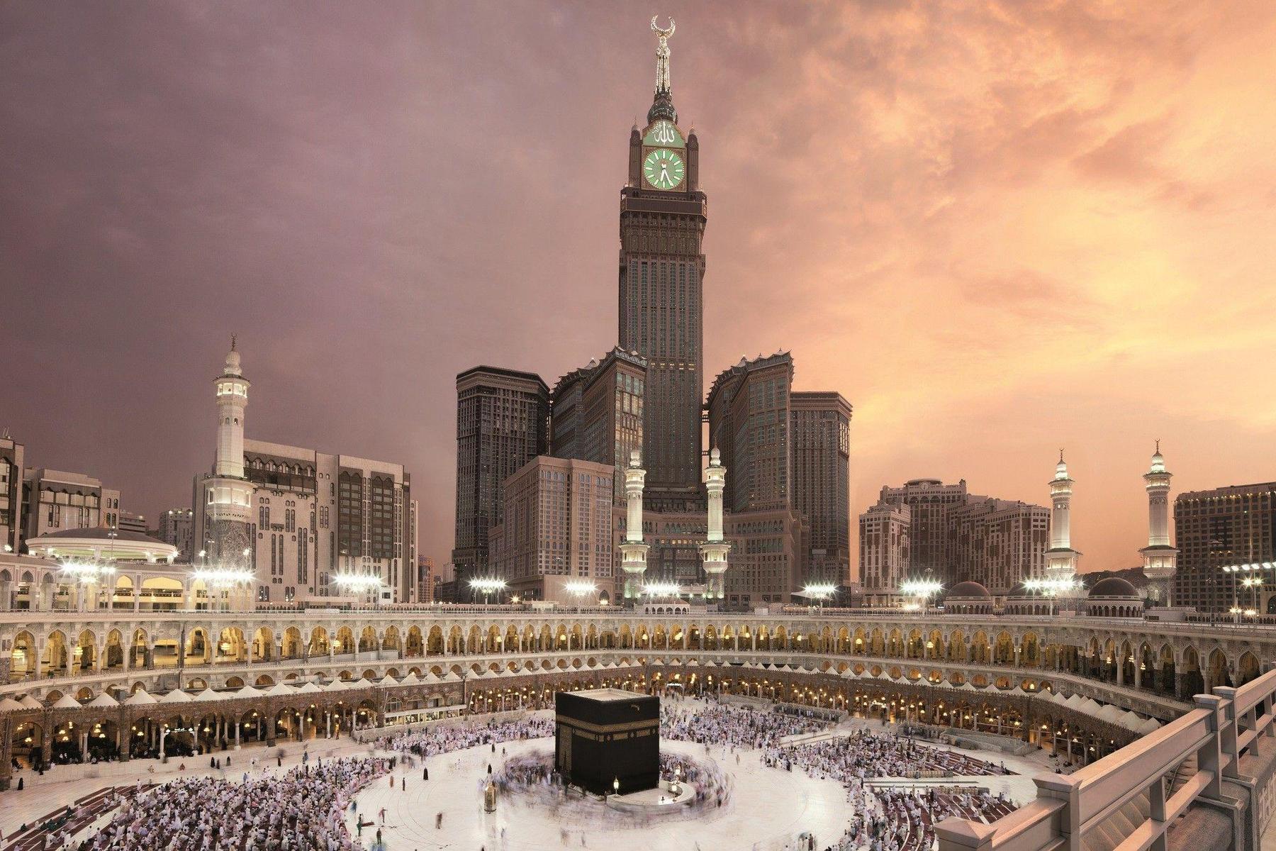 Aerial view over Makkah