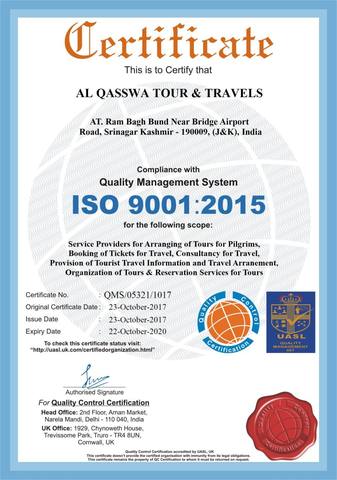 ISO 9001:2015 — certificate