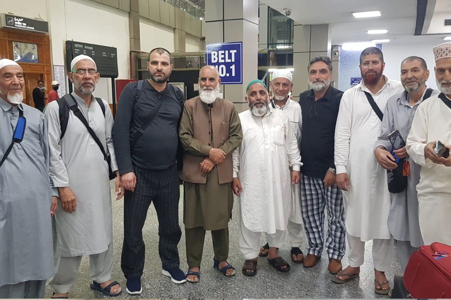 Travellers at departure